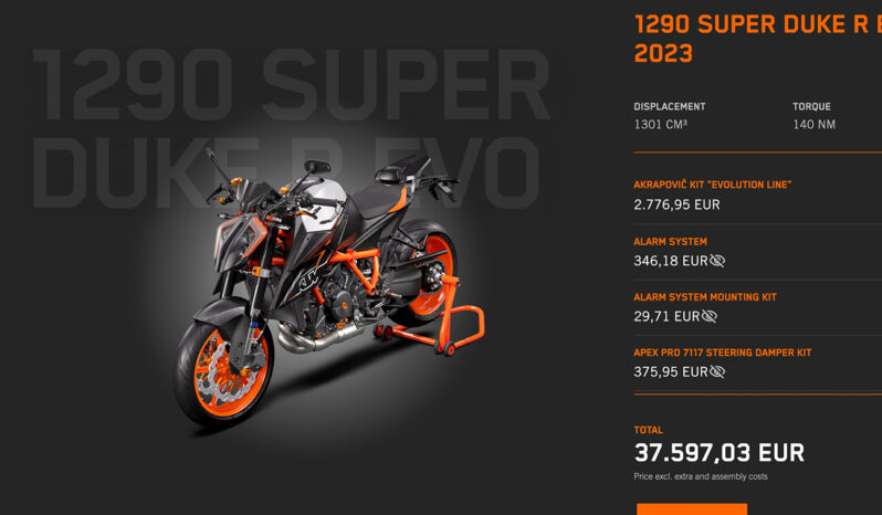 
								KTM SUPERDUKE 1290 R EVO UNIEK Carbon. full									
